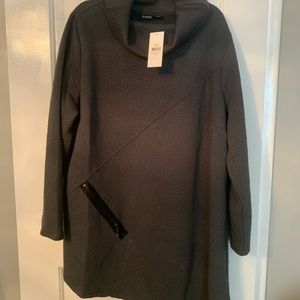 Evans Asymmetrical hem with zipper - charcoal - size 22/24